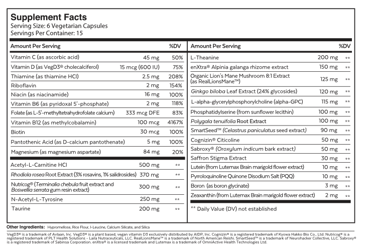 Qualia Mind Caffeine Free 2.0