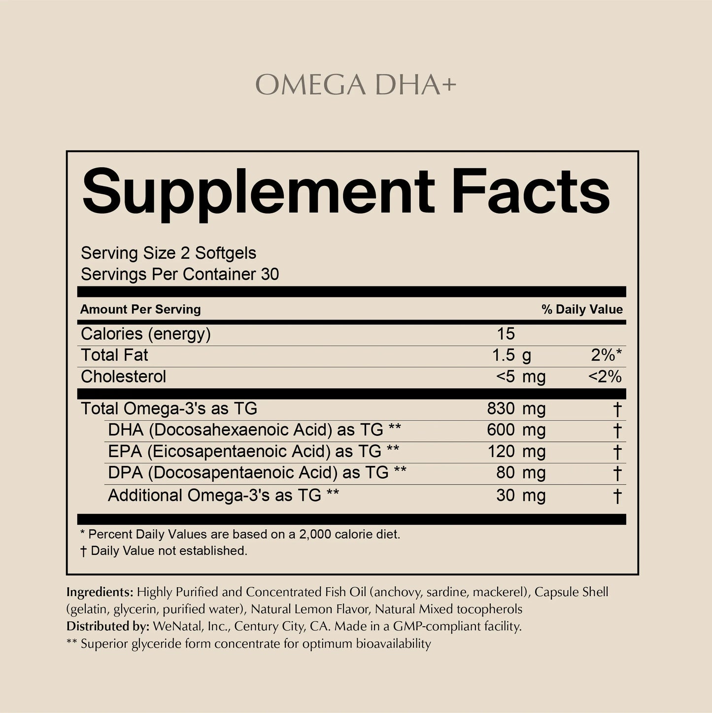 Omega DHA+ (pouch)