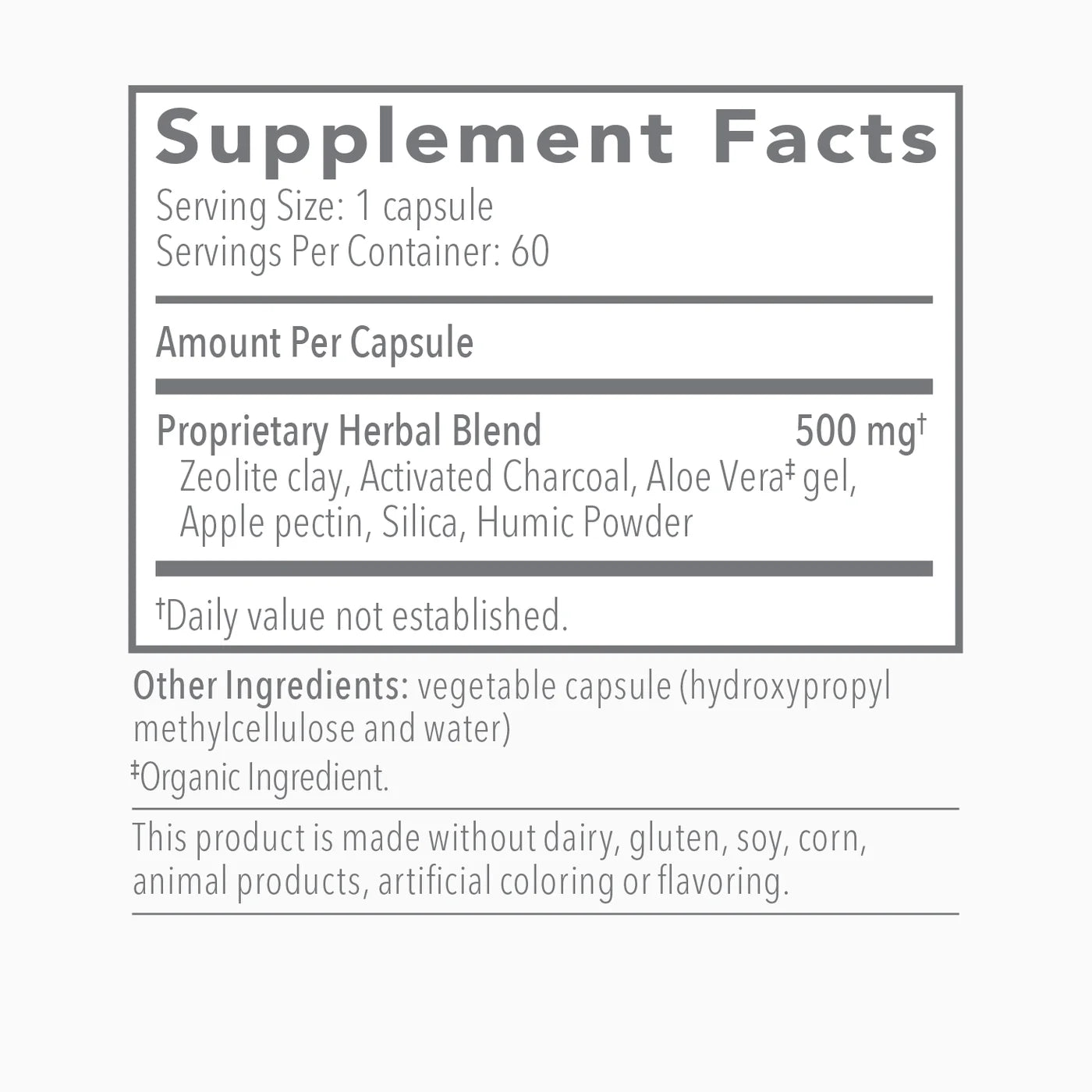 GI Detox®+ - Zeolite (G-PUR®), Charcoal & Herbal Formula