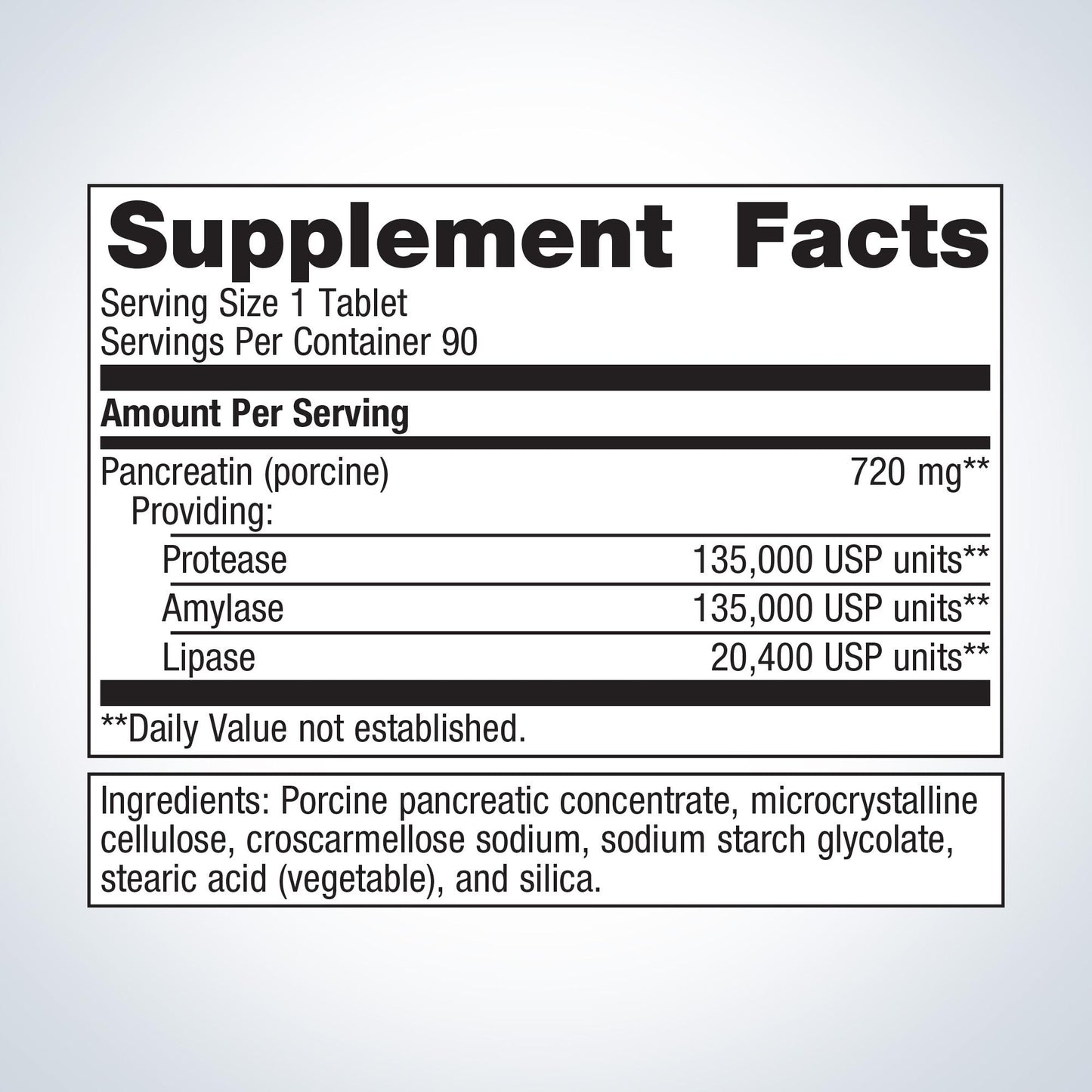 SpectraZyme Pancreatic Enzymes Extra Strength 90T (Formerly Azeo-Pangen Extra Strength)