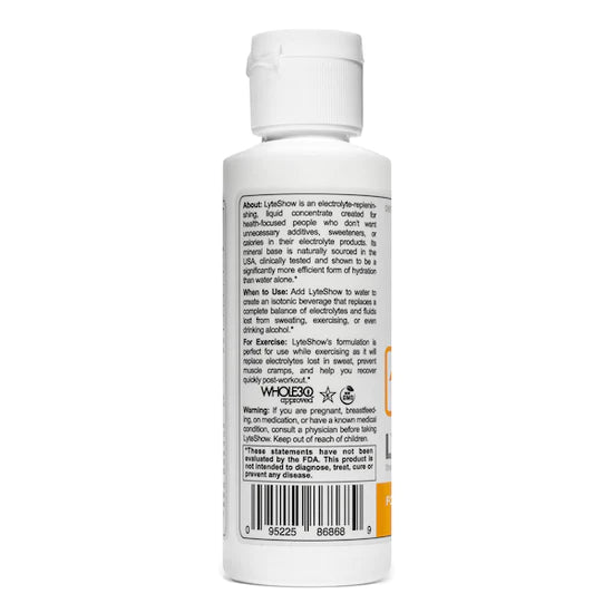 LyteShow 4 oz. Bottle- Electrolyte Concentrate For Rapid Rehydration