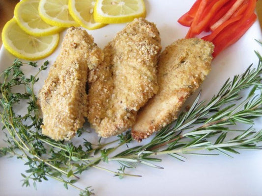 Almond-Flax Crusted Chicken Easy Healthy Recipe