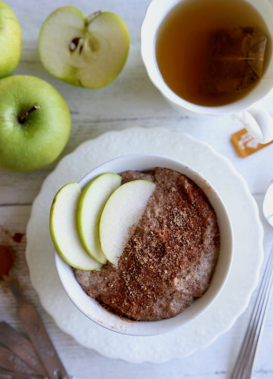 Grain-Free Apple Cinnamon Breakfast Porridge Easy Healthy Recipe