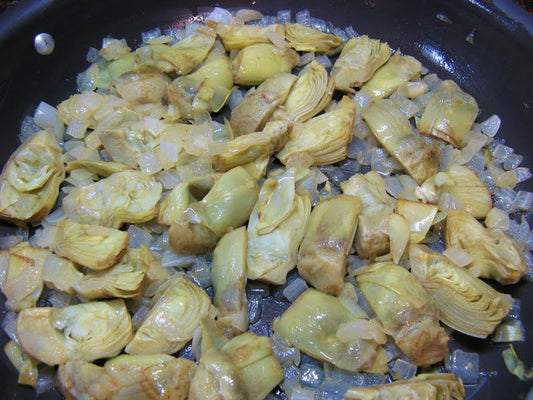 Artichoke Hearts with Caramelized Onions and Herb Dressing Easy Healthy Recipe