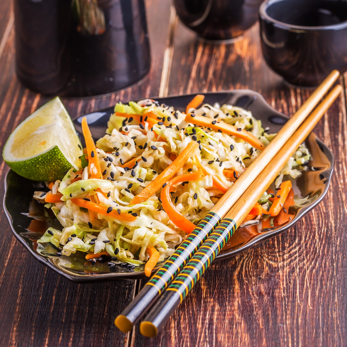 Asian Cabbage Salad Easy Healthy Recipe