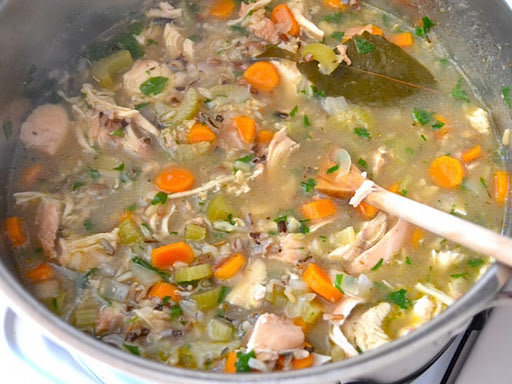 Chicken Vegetable Soup With Rice Easy Healthy Recipe