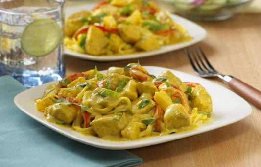 Coconut Curry Chicken and Vegetables Easy Healthy Recipe