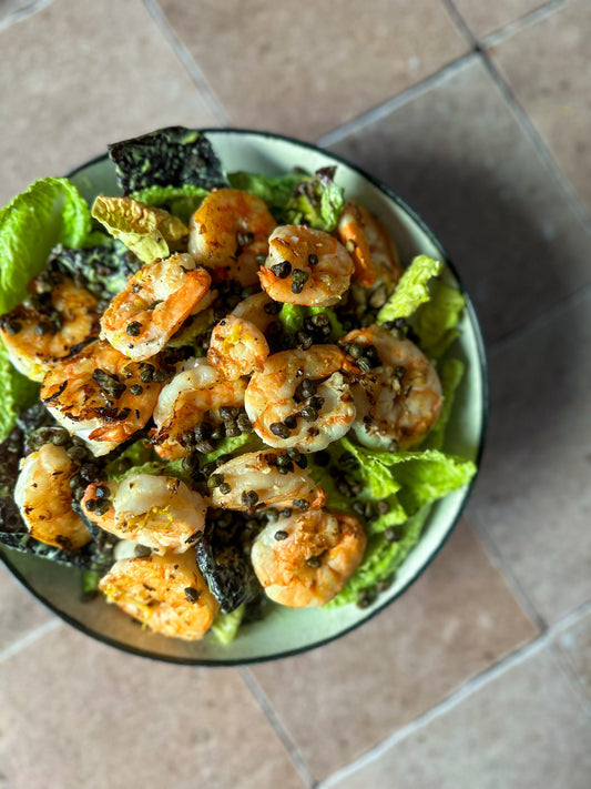 Quick Avocado Shrimp Caesar Easy Healthy Recipe