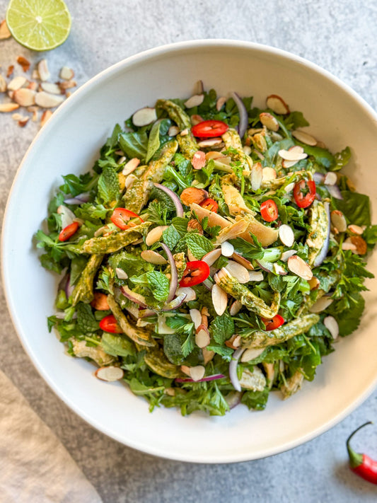 Leftover Turkey Herb Salad Easy Healthy Recipe