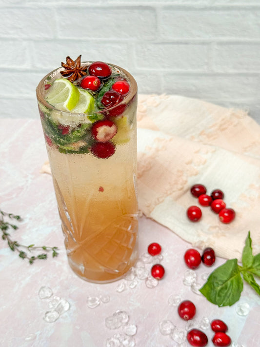 Cranberry Moscow Mule Mocktail Easy Healthy Recipe