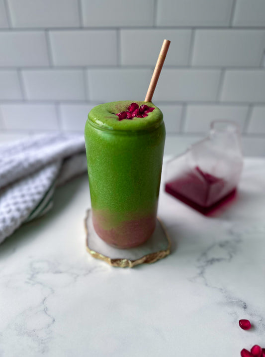 Pomegranate Green Smoothie Easy Healthy Recipe