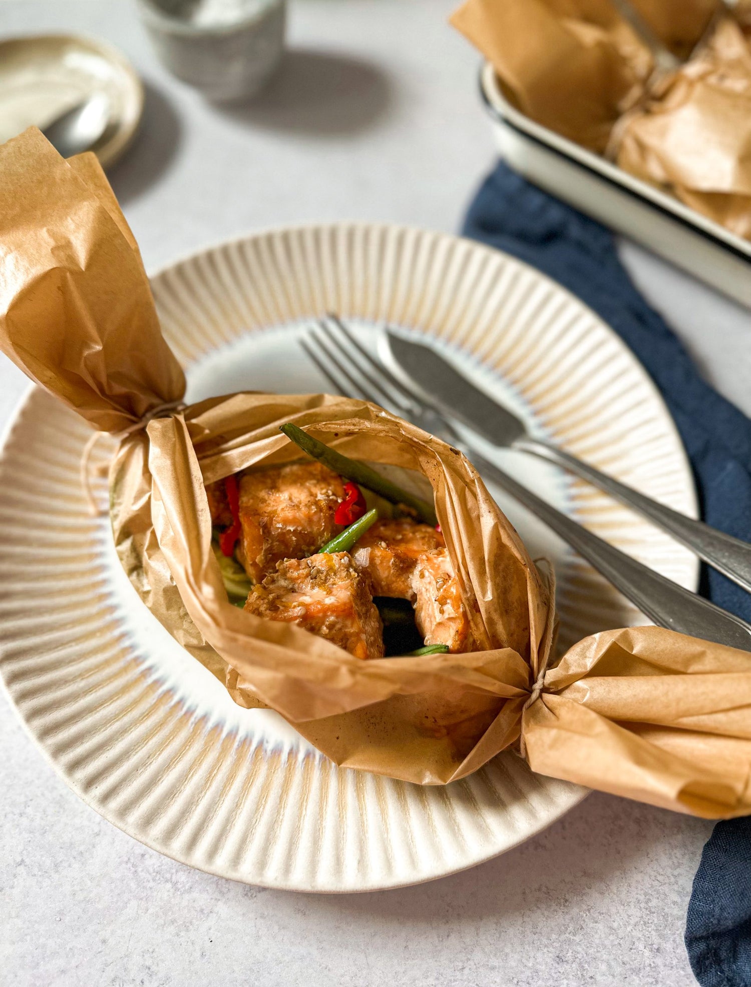 Orange Ginger Salmon en Papillote Easy Healthy Recipe