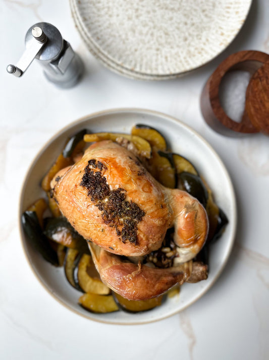 Mushroom-Stuffed Roast Chicken Easy Healthy Recipe