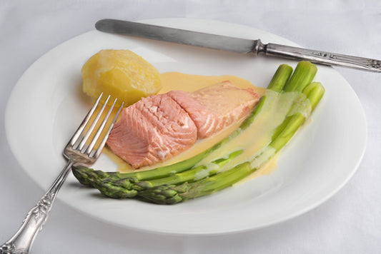 Healing Meals - Steamed Salmon with Lemon Caper Cream Sauce Easy Healthy Recipe
