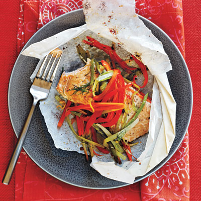 Fish and Vegetables in Parchment Easy Healthy Recipe