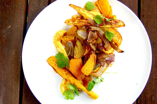 Golden Turmeric Roasted Vegetables Easy Healthy Recipe