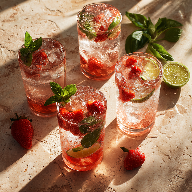 Strawberry Basil Spritz