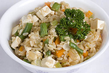 Tofu Fried Rice Easy Healthy Recipe