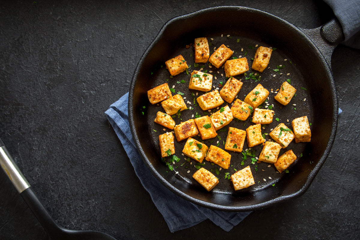 Skillet Tofu with Broccoli and Peppers Easy Healthy Recipe