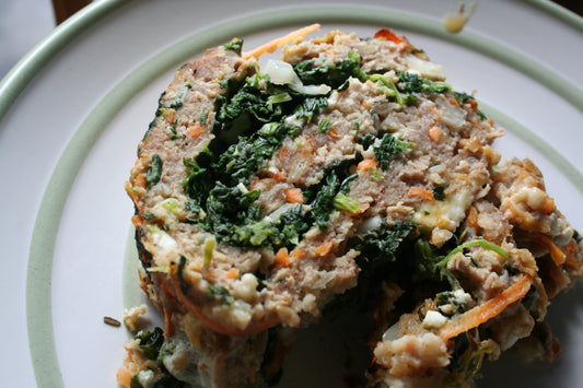 Turkey and Spinach Meat Loaf Easy Healthy Recipe