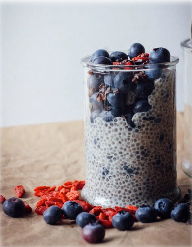 Brain Fuel For Dessert!? Vanilla Blueberry Chia Seed Pudding Easy Healthy Recipe