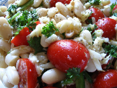 Bean Salad with Oil and Lemon Dressing Easy Healthy Recipe
