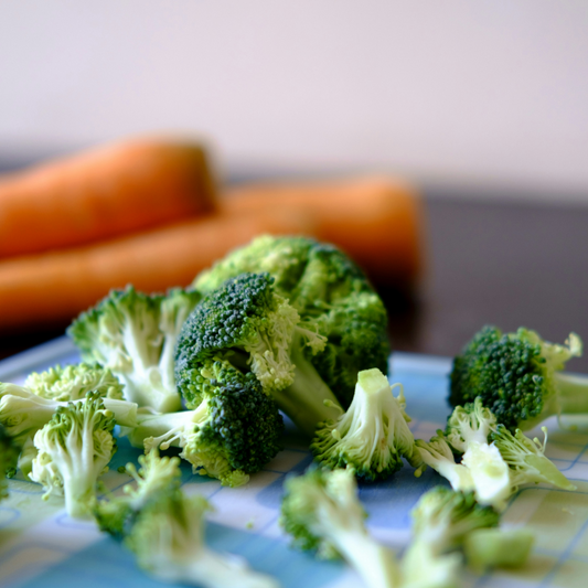 Broccoli with Sautéed Carrots