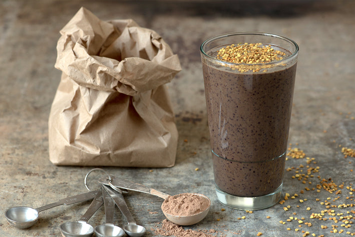 Chocolate-Blueberry Smoothie Easy Healthy Recipe