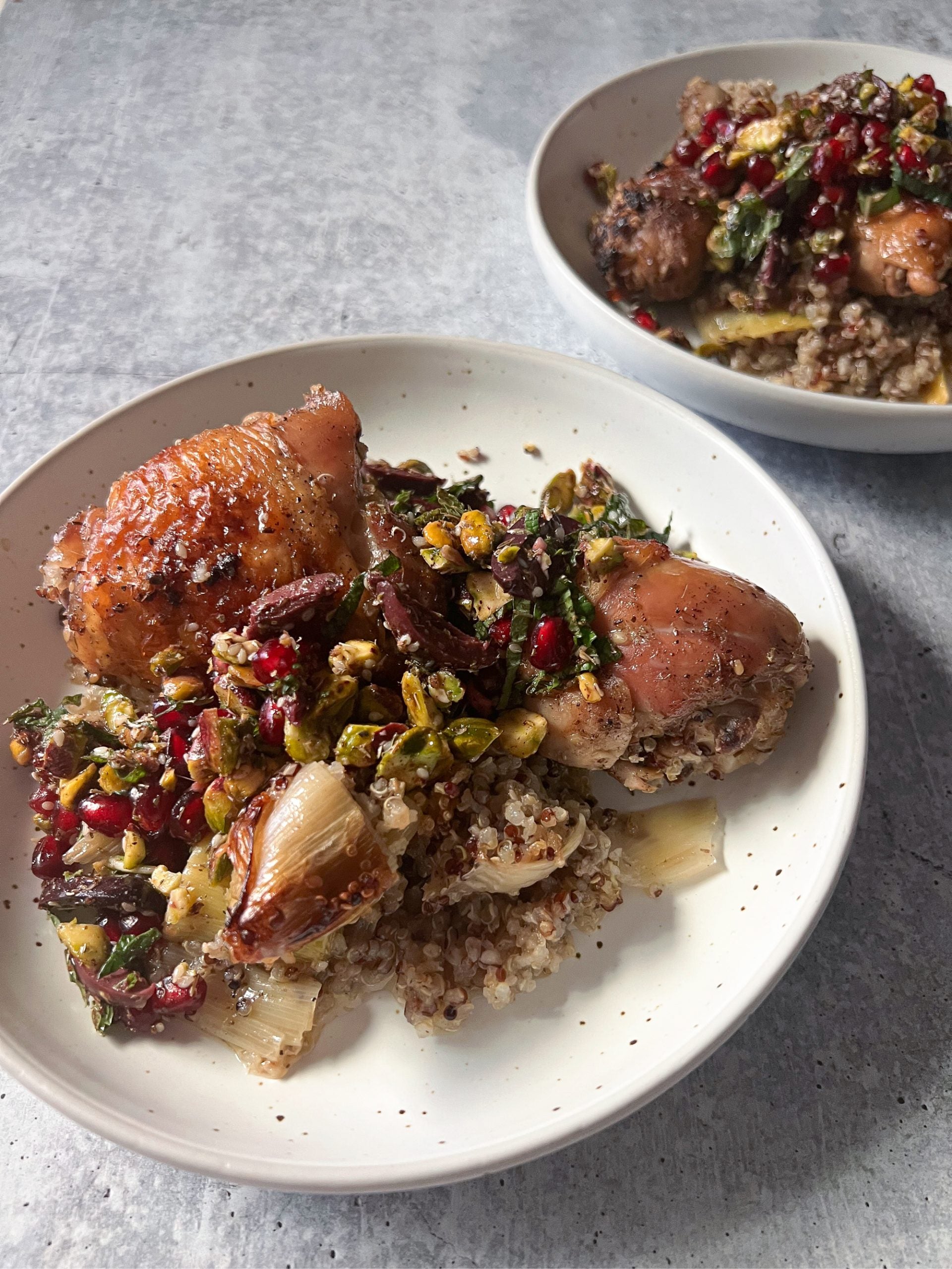 Roasted Chicken Quinoa Pilaf with Pistachio Salsa – Mark Hyman, MD