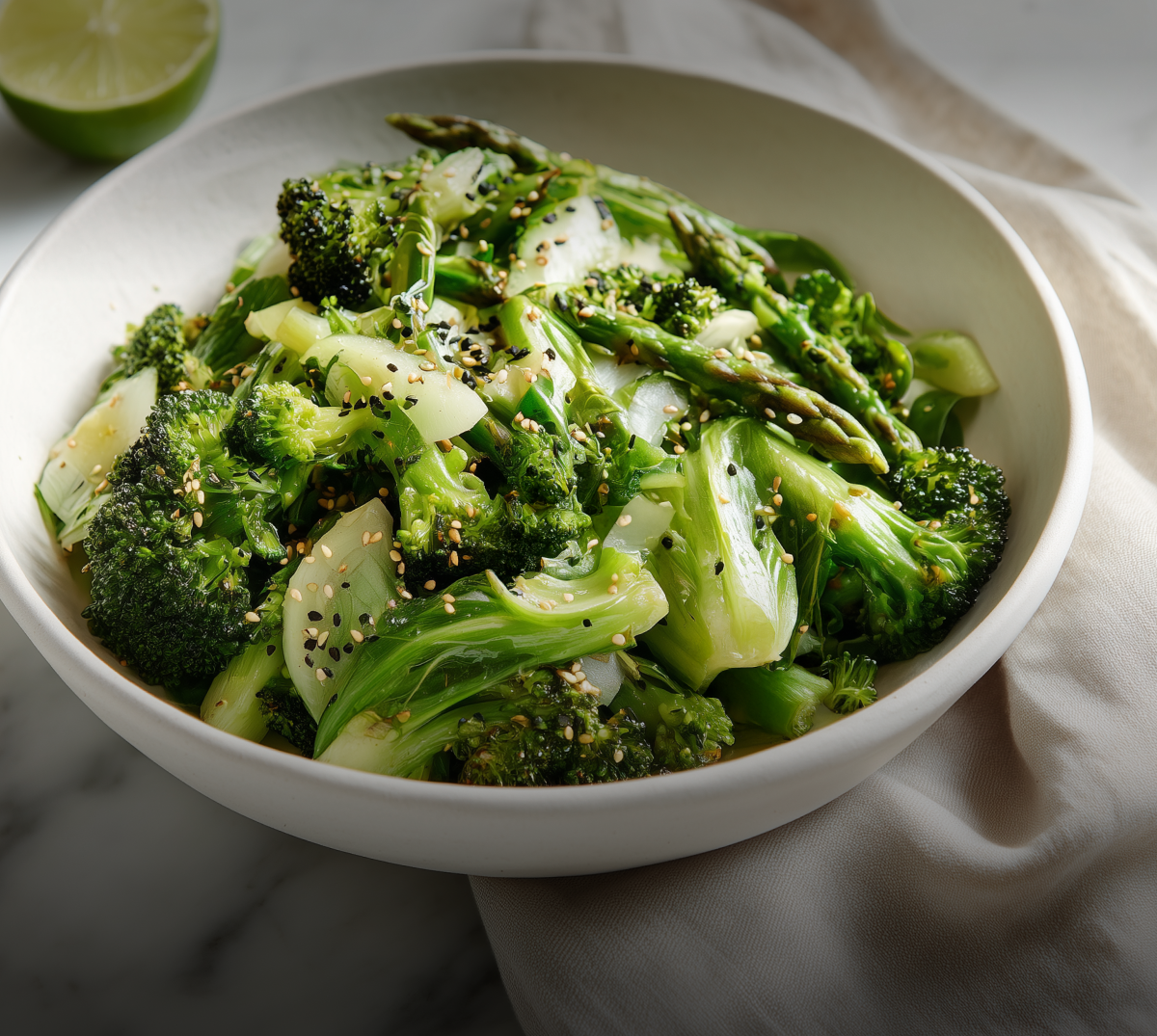 Easy Sesame Super Greens