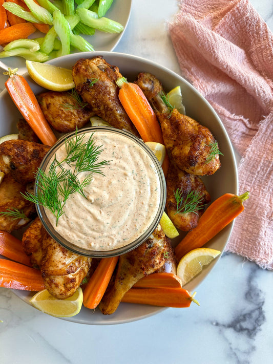 Crispy Roasted Drumsticks with Ranch Easy Healthy Recipe