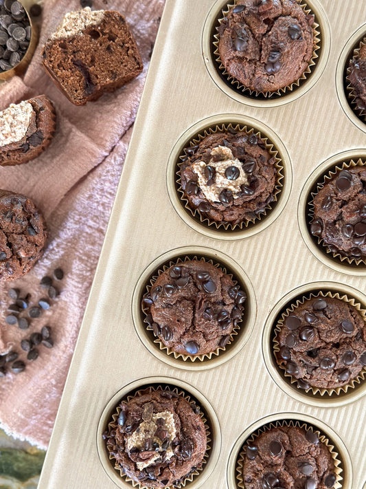 High-Protein Chocolate Muffins Easy Healthy Recipe