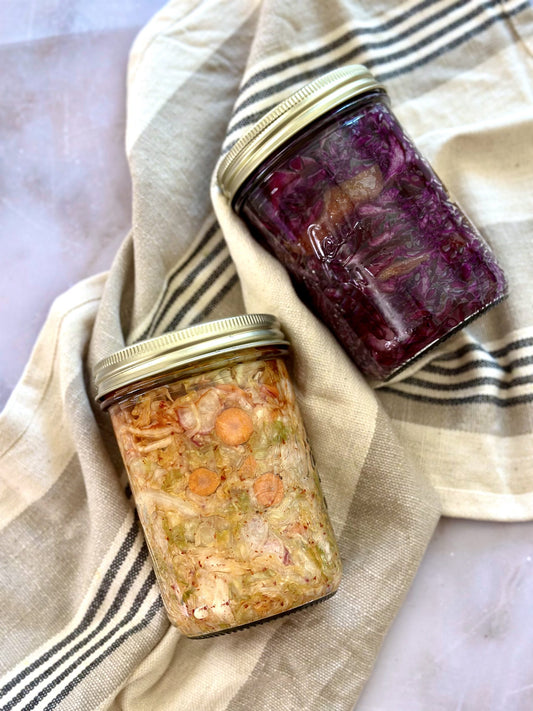 Fermented Cabbage Two Ways Easy Healthy Recipe