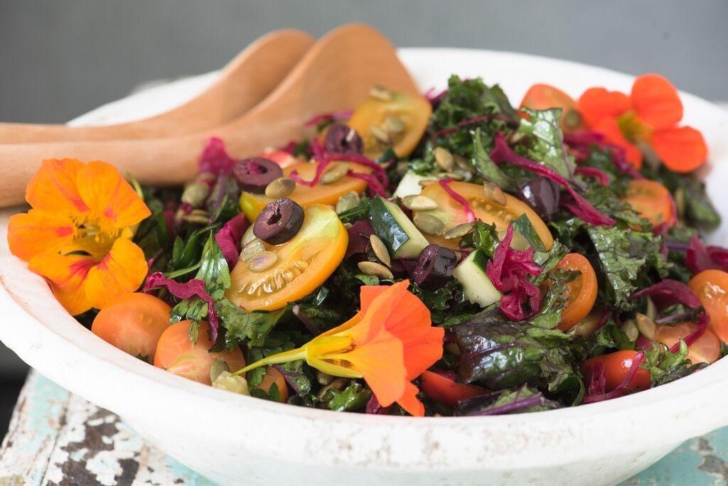 Massaged Kale Salad Easy Healthy Recipe