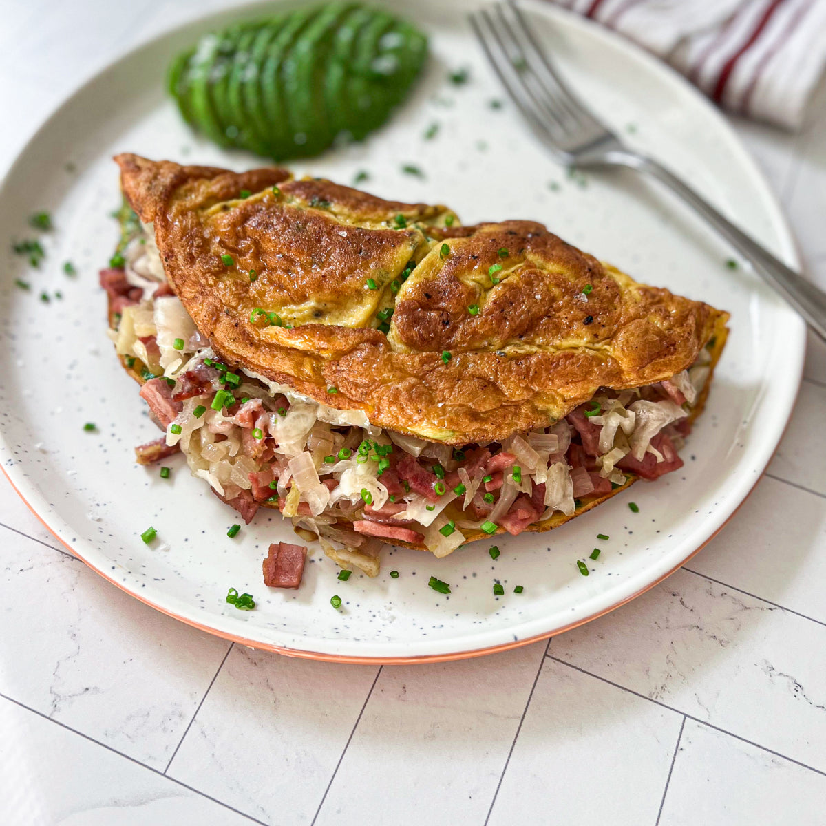 Reuben Breakfast Omelette