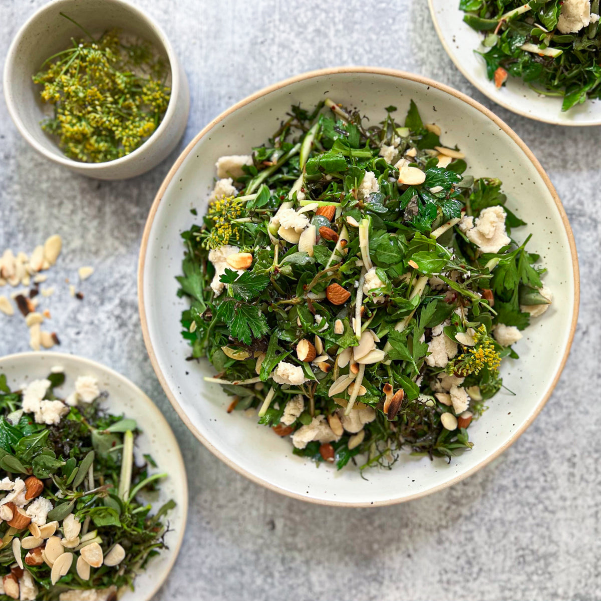 Marzipan and Arugula Salad with Chile Vinaigrette