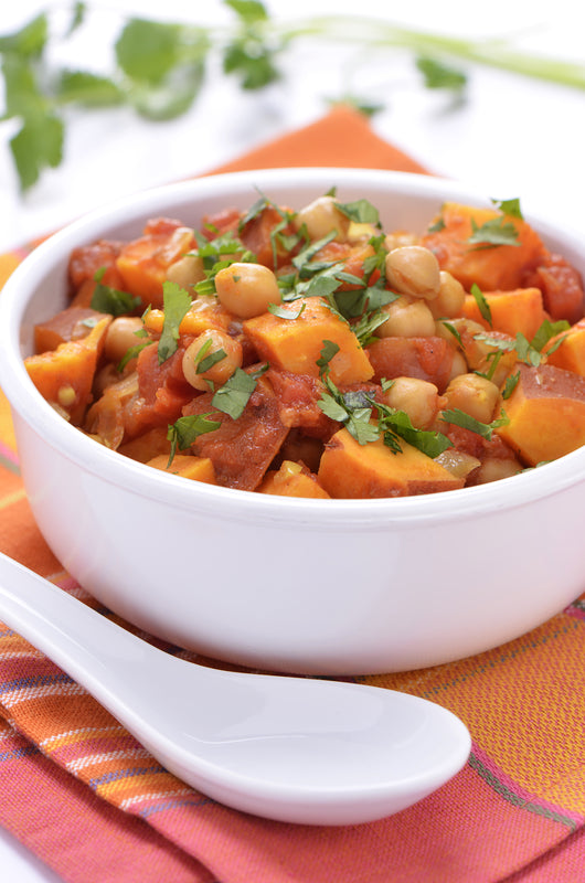 Sweet Potato Curry with Chickpeas Easy Healthy Recipe