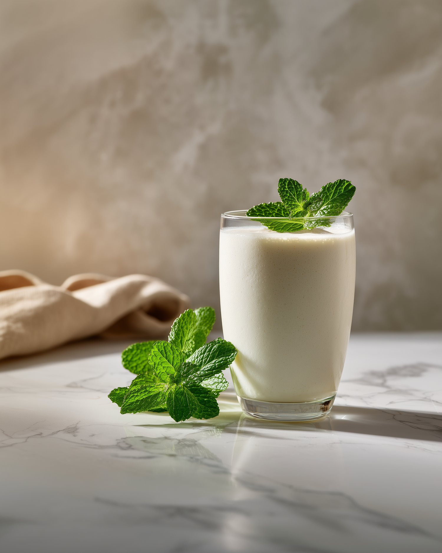 Almond Mint Coconut Smoothie