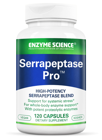 Bottle of Serrapeptase Pro (Formally SerraGold)