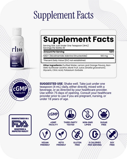 NAD+ (Nicotinamide Adenine Dinucleotide) 100mg