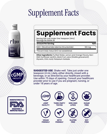 NAD+ (Nicotinamide Adenine Dinucleotide) 100mg