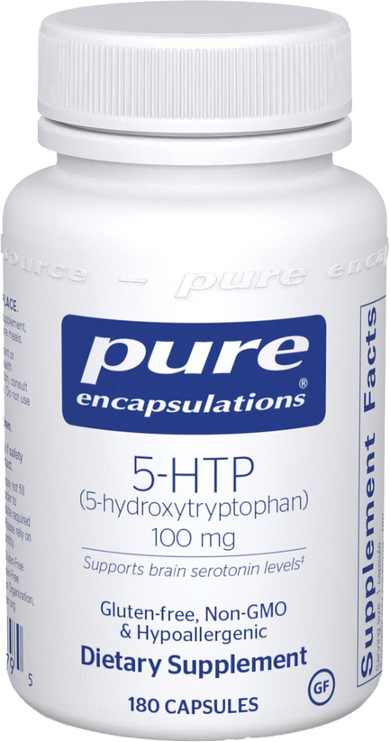 Bottle of 5-HTP (5-Hydroxytryptophan) 100 mg