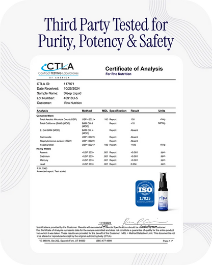 Liposomal Sleep Formula