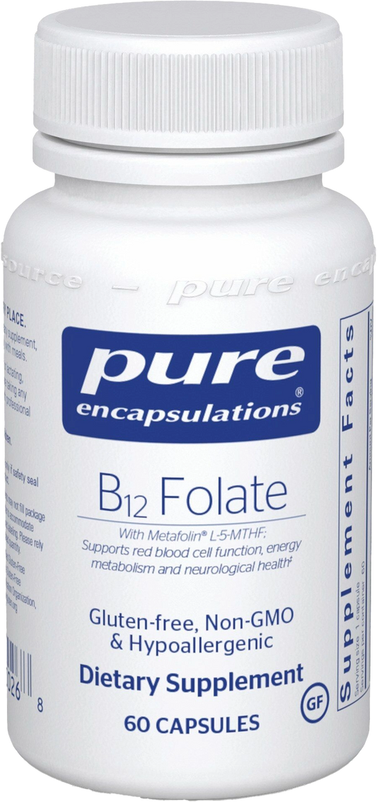 Bottle of B12 Folate 60's
