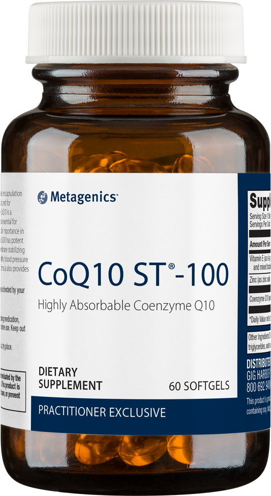 Bottle of CoQ10 ST-100 60 SG (100 mg)
