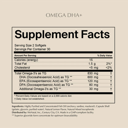 Omega DHA+ (pouch)