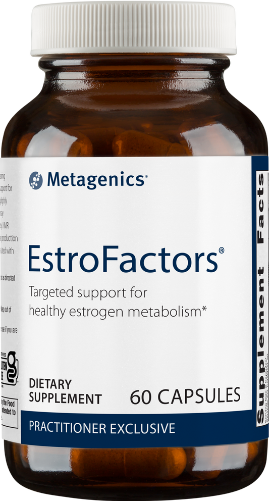 Bottle of EstroFactors Capsules