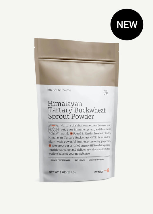 Bottle of Himalayan Tartary Buckwheat Sprout Powder