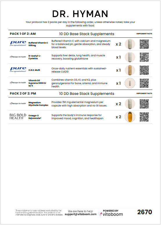 Foundational Nutritional Support Stack