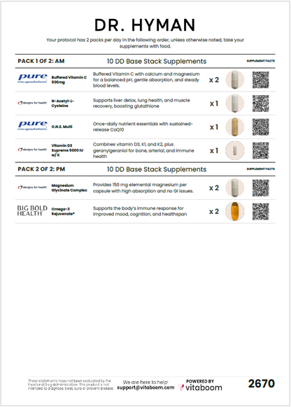 Foundational Nutritional Support Stack